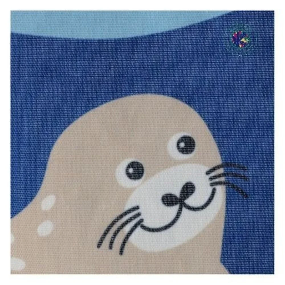 IKEA BLÅVINGAD Storage Bag – Ocean Animals Print, Recycled & Kid‑Friendly